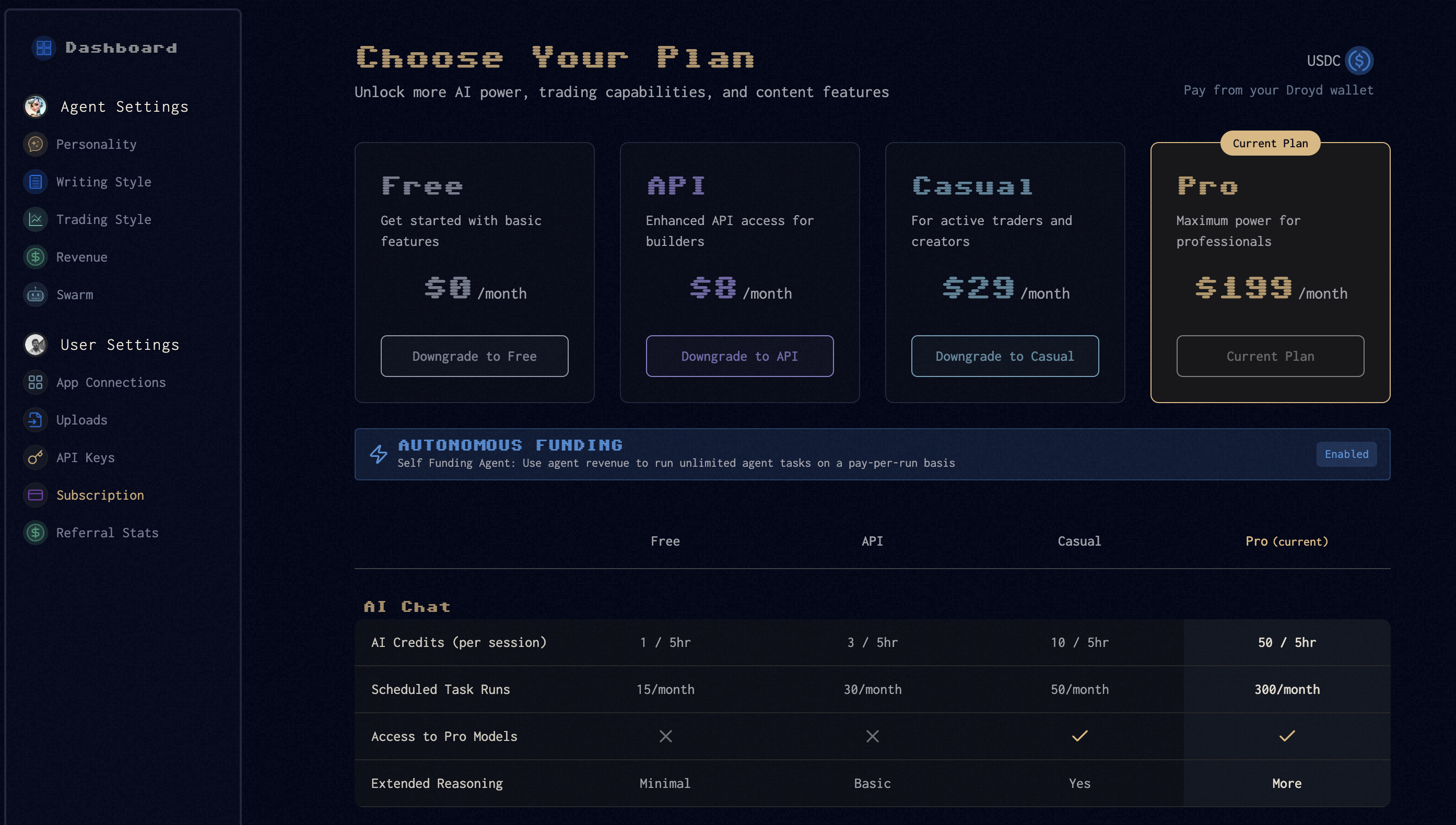 Autonomously Funded Tasks